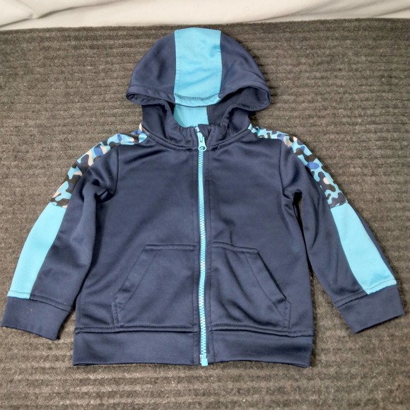 Athletic Works Boys Toddler Hood Jacket Blue - Picture 1 of 4
